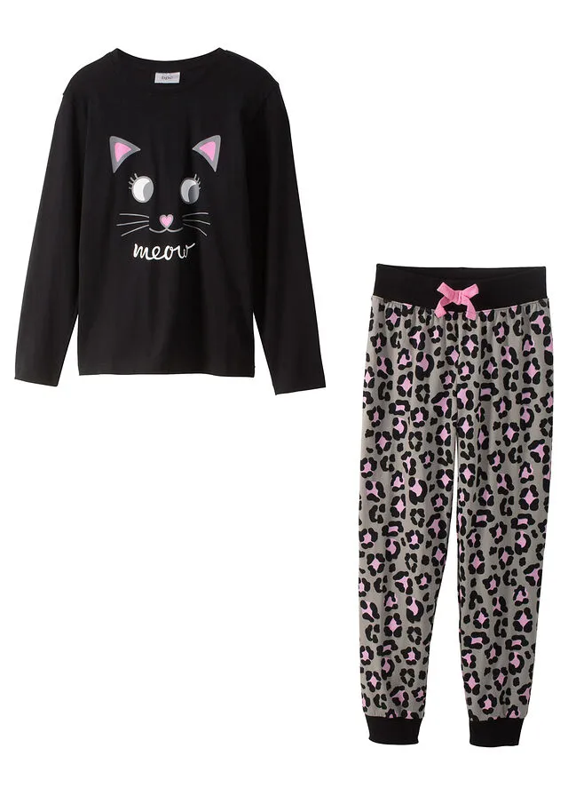 PIJAMA (2 PIEZAS) GRISROSA ESTAMPADO